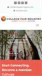 Mobile Screenshot of collegefairregistry.com